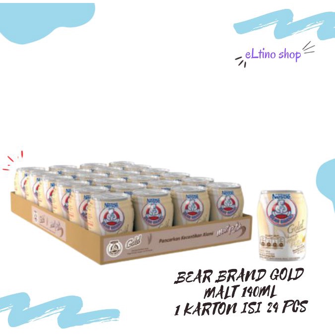 Nestle Bear Brand Gold Malt 24 x 140ml // 1 Karton