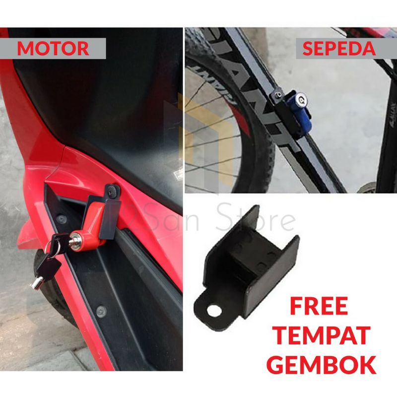 PENGUNCI REM CAKRAM SEPEDA MOTOR - KUNCI DISC LOCK UNIVERSAL