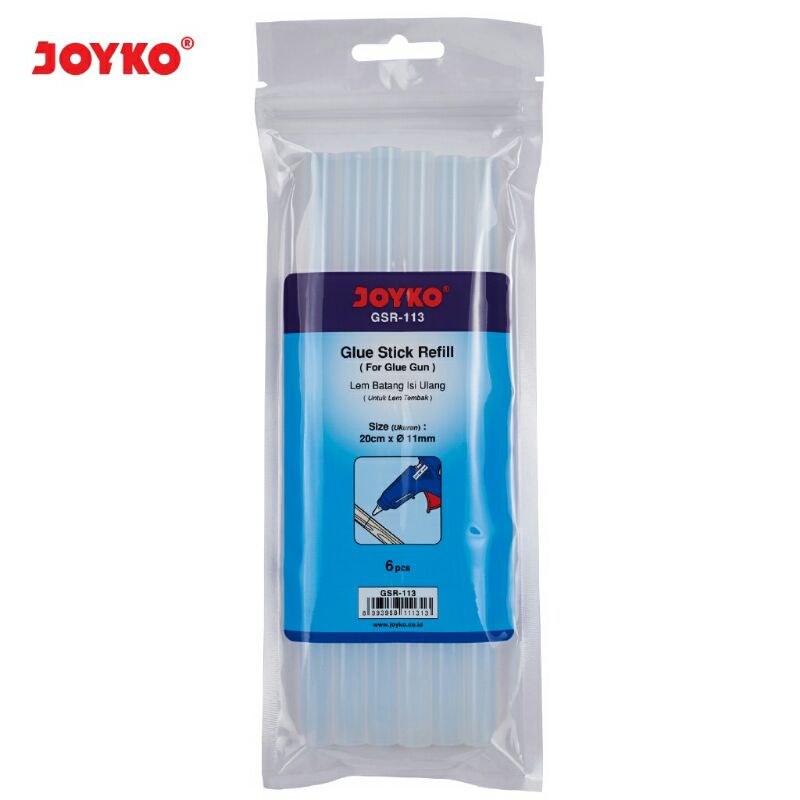 

Glue Stick Refill Lem Bakar Isi Lem Tembak Joyko GSR-113 1 Set 6 Pcs