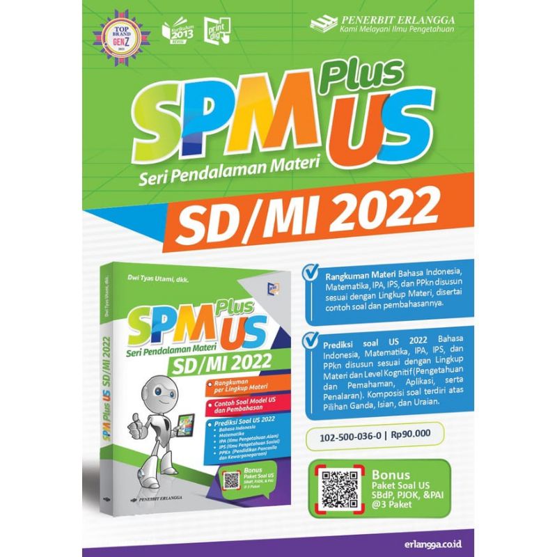 SIAP KIRIM SPM PLUS US SD / MI 2022 AKM SERI PENDALAMAN MATERI  UJIAN SEKOLAH PENERBIT ERLANGGA