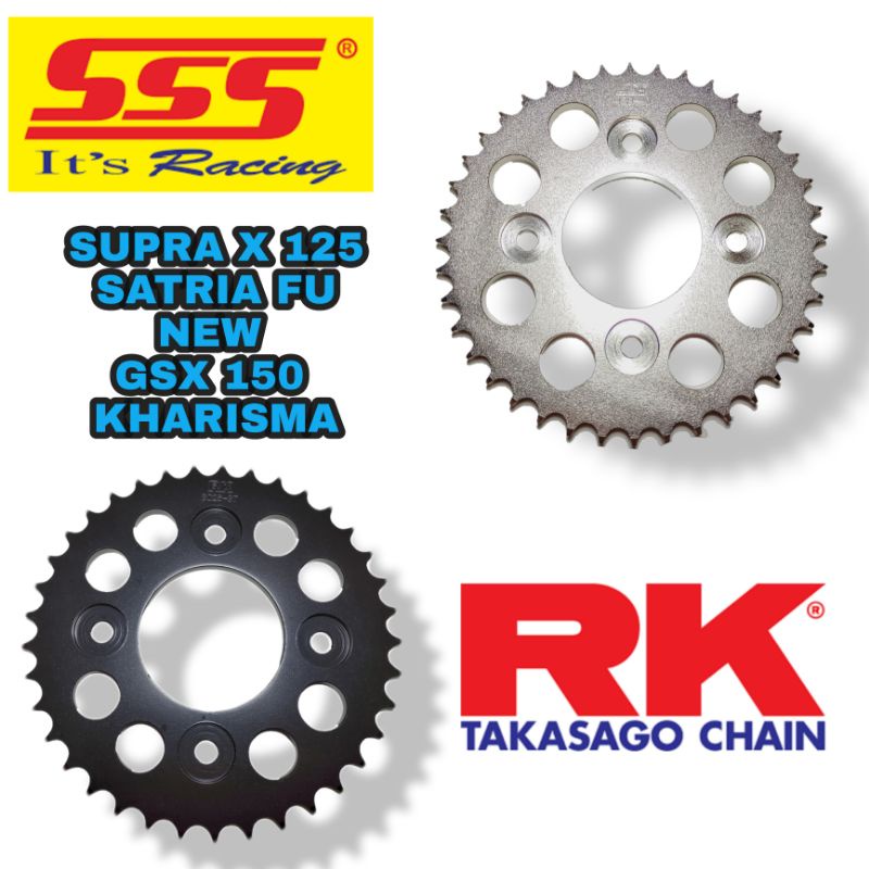 GEAR SSS (BELAKANG) 428 : SATRIA F150NEW, BLADE, REVO, SUPRA NEW, SUPRA X125, KARISMA , GSX150R/S