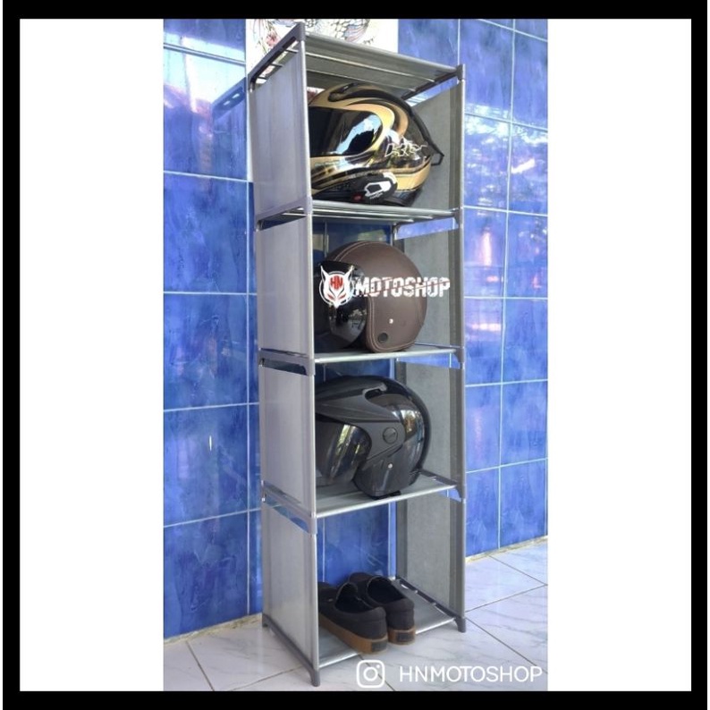 RAK HELM RAK BUKU RAK SUSUN SERBAGUNA | PORTABLE
