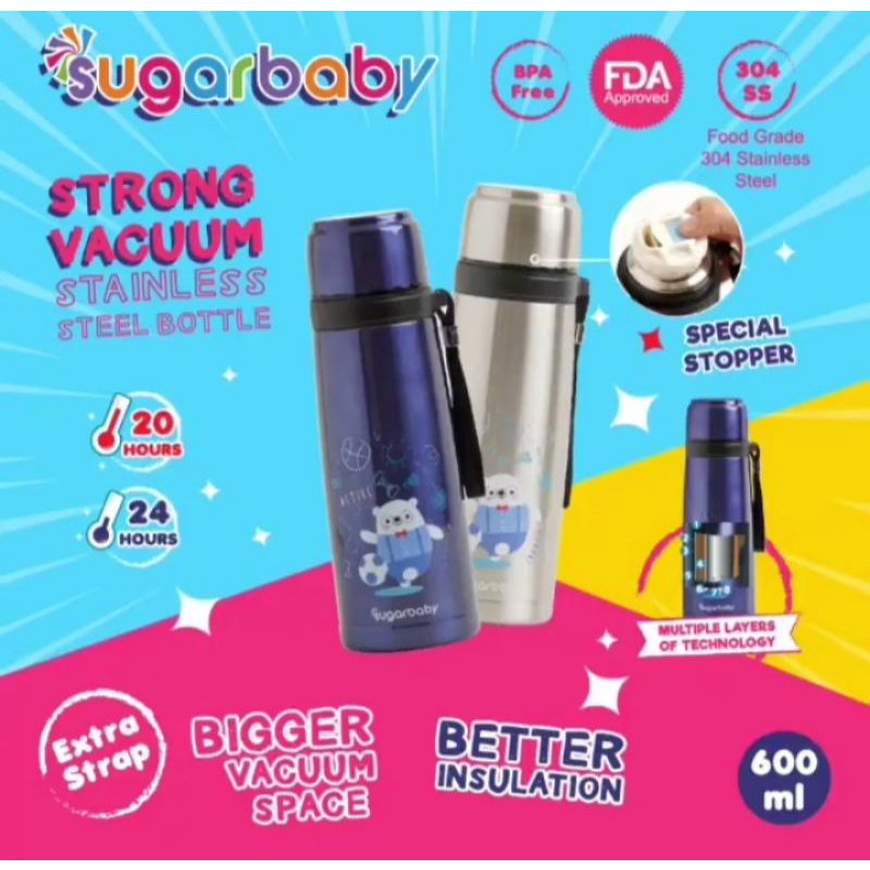 Termos Sugar Baby / Strong Vacuum Stainless Steel Bottle 600 ml