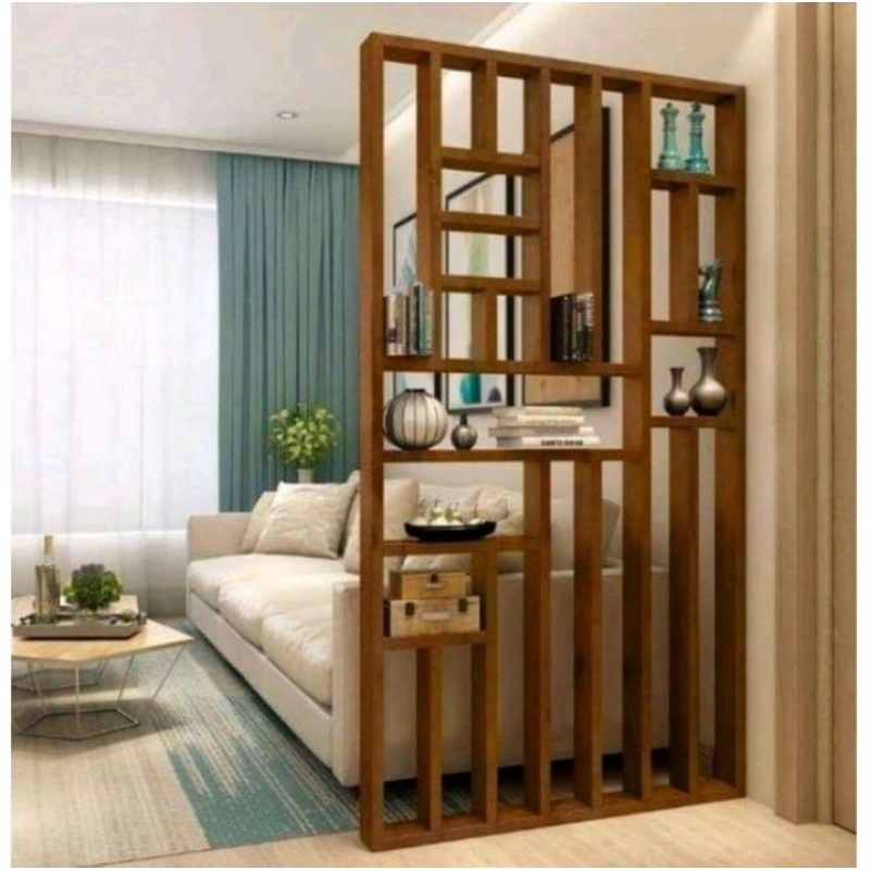 PARTISI PEMBATAS PENYEKAT RUANGAN KAYU JATI | PENYEKAT RUANGAN MEUBEL FURNITURE JEPARA | PARTISI PEM