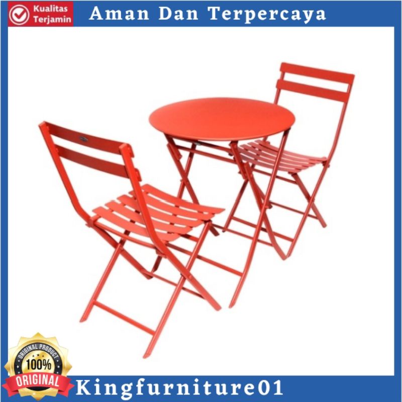 set meja teras besi/meja teras/kursi teras/meja besi/kursi besi/set meja dan kursi outdoor/meja dan 