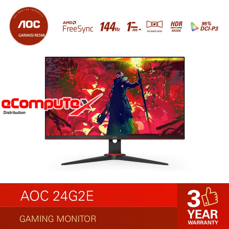 MONITORLED AOC 24G2E 24&quot; INCH / MONITOR LED AOC 24G2E 24&quot; INCHRESMI