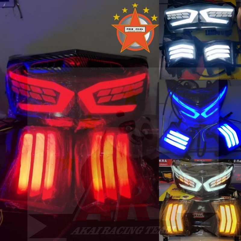 New JUAL PAKET LAMPU STOP NMAX LEXUS PAKET SEN DEPAN WARNA PUTIH,MERAH,BIRU