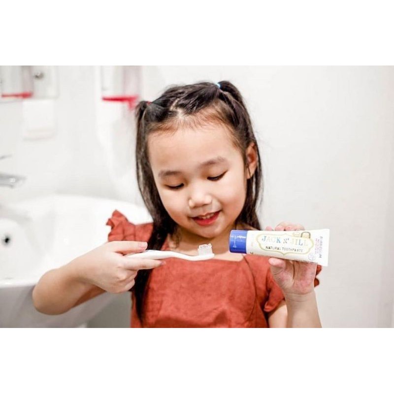 Jack N' Jill Natural Toothpaste Raspberry 50g - Pasta Gigi