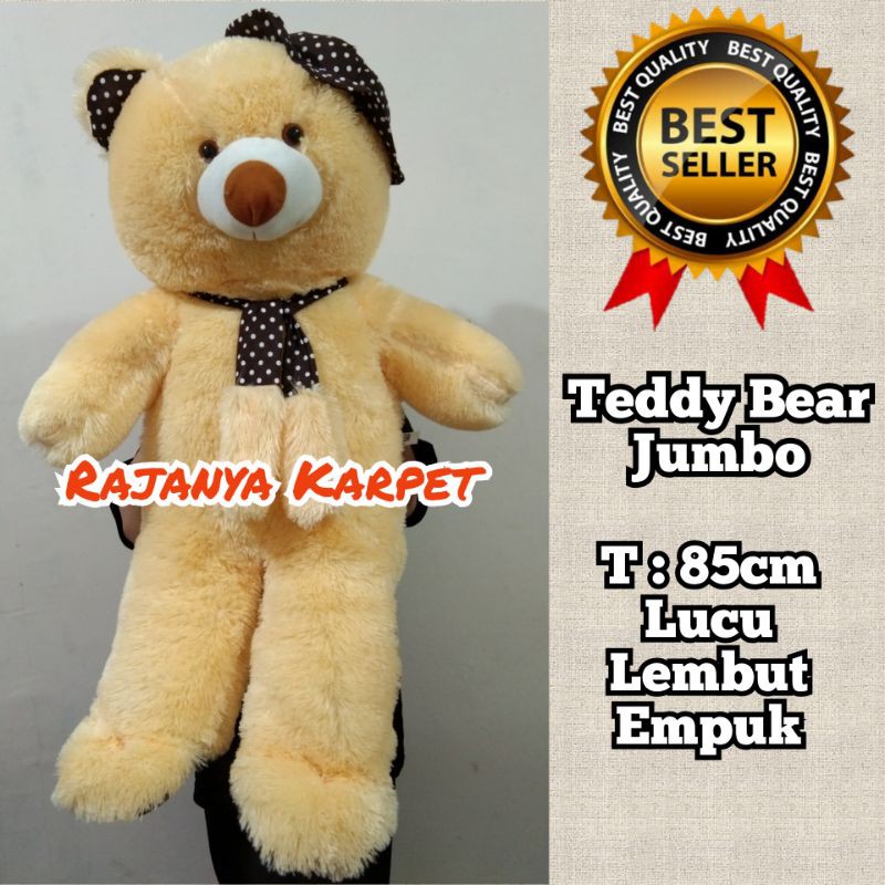  Boneka  Teddy Bear Jumbo Tinggi 85cm Boneka  Beruang Besar  