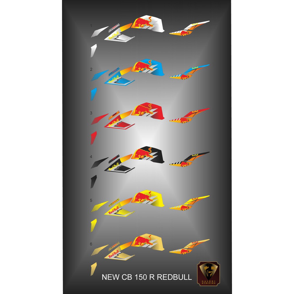 Striping cb 150 r 2016-2019 - Stiker Decal new cb150R rb