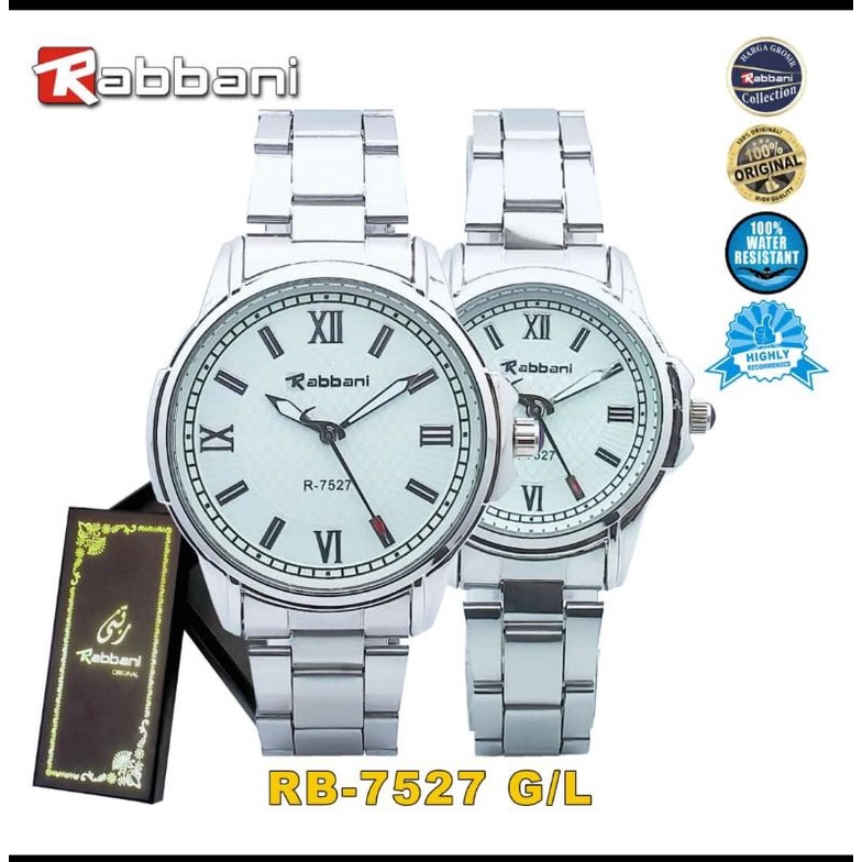 RABBANI JAM TANGAN RANTAI COUPLE ORIGINALWATER