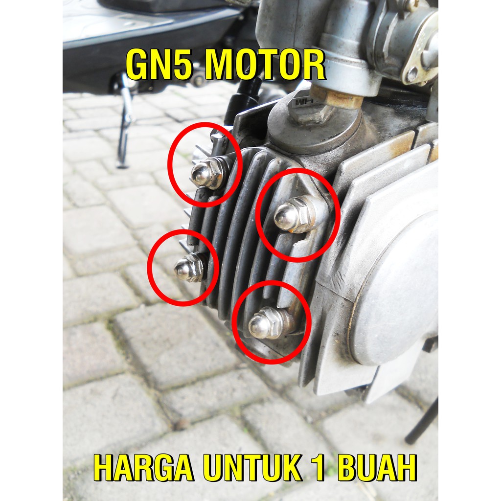 MUR CYLINDER HEAD ASTREA PRIMA / GRAND / LEGENDA / SUPRA X 100 / FIT MUR BAUT TOPI SILINDER HED