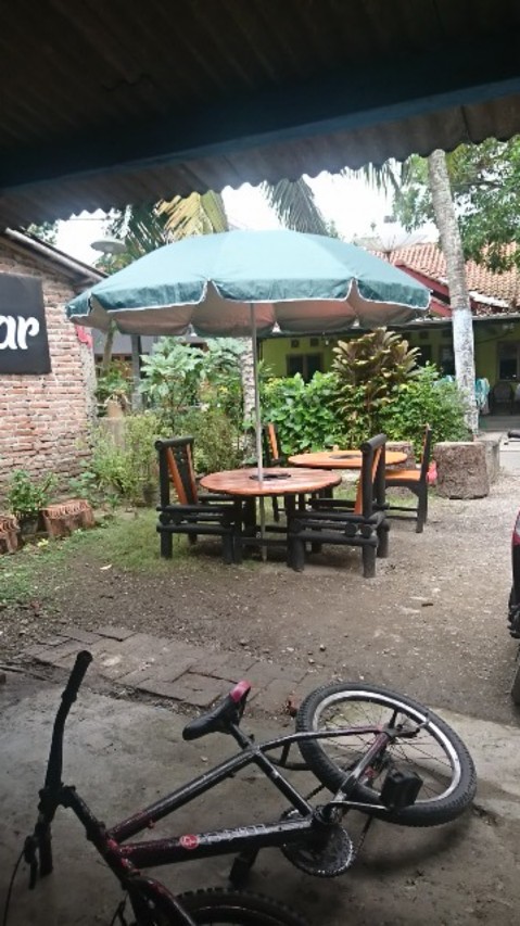 Payung Tenda Pantai 250cm Polos Anti-uv Double (2 Lapis/ 2 Layer/ 2 Helai) Cafe Besar Jumbo