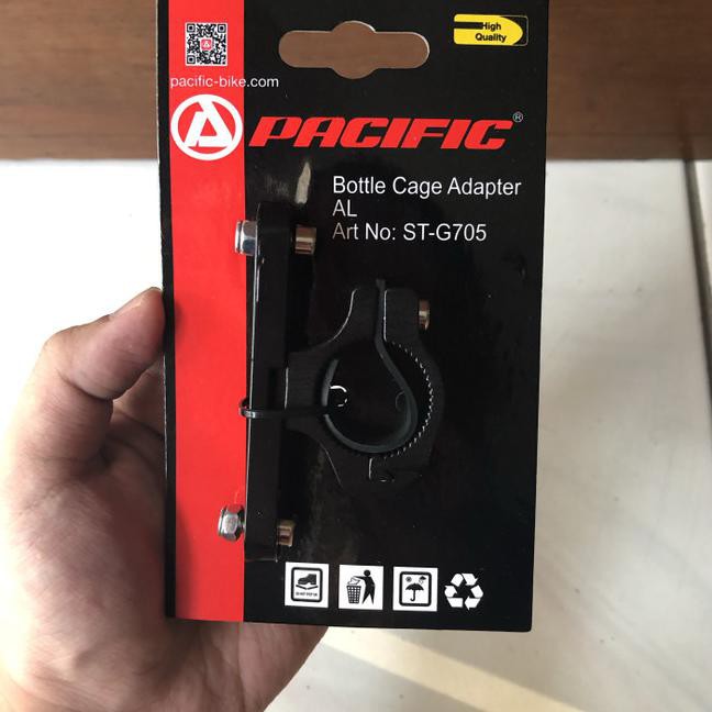 - KREDIT SPARE PART SEPEDA GUNUNG- ADAPTOR BOTOL SEPEDA PACIFIC TIANG SADEL STANG SEPEDA LIPAT NOT