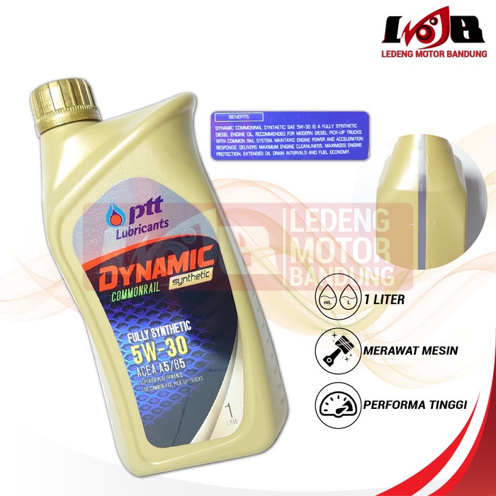 PTT Lubricants Dynamic Commonrail Synthetic SAE 5W30 ACEA A5/B5 1Liter