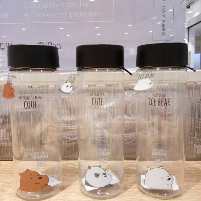 MINISO WE BARE BEARS PLASTIC BOTTLE