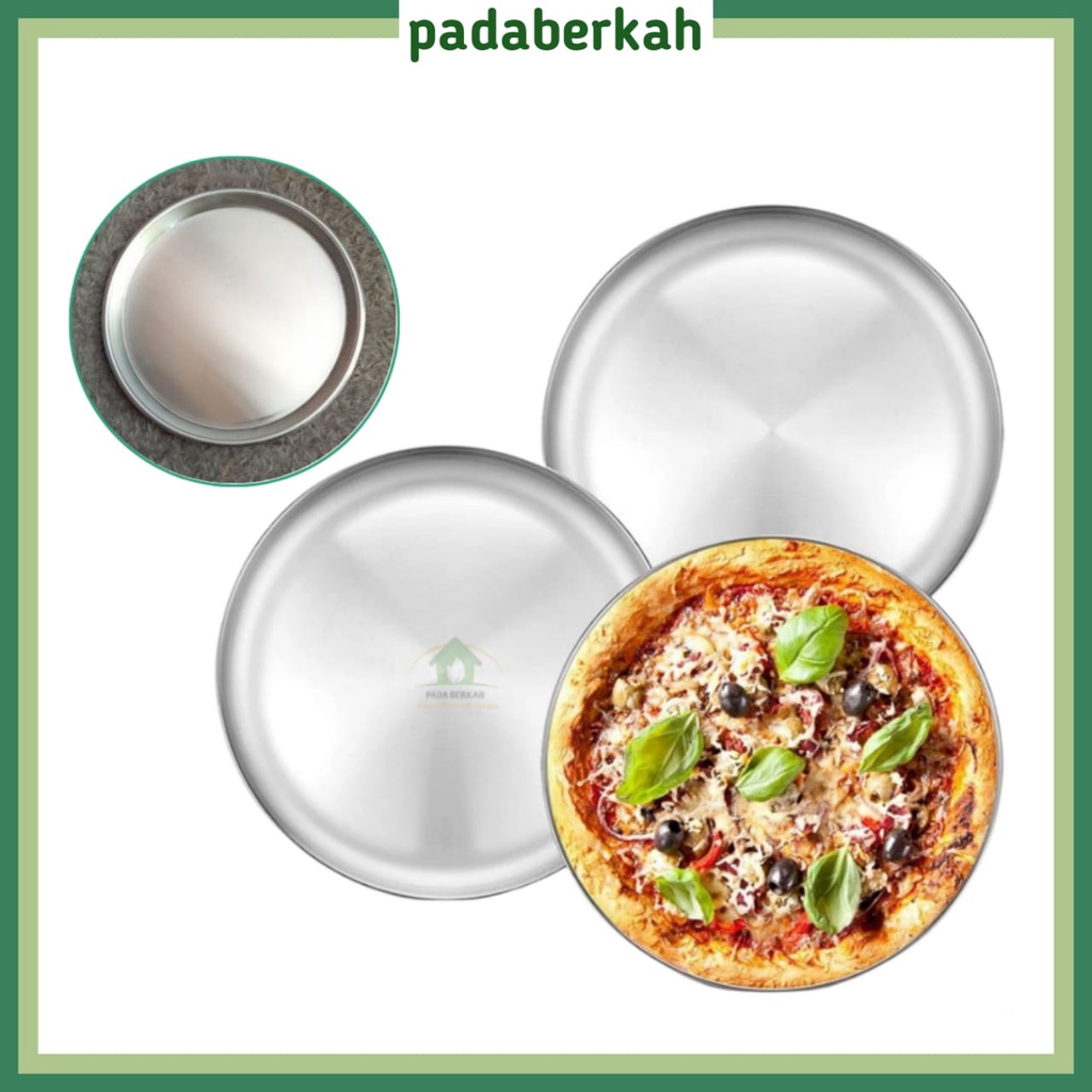 Loyang Pizza 22 cm Alumunium/ Cetakan Pizza 22 cm Tebal Anti Lengket/ Pizza Make Cake Alumunium/ Loy