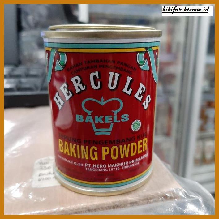 

Redwop-Gnikab- Hercules Baking Powder 110Gr Kemasan Kaleng -Hallall.