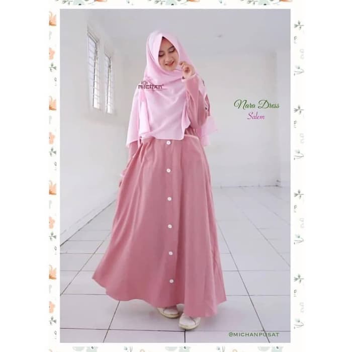 BUSANA SYARI REMAJA Nara set dress GAMIS