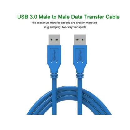 Cable usb-A 3.0 nyk 3 meter male-male 5Gbps data sync-charge power - Kabel usb3.0 Am-Am 3m