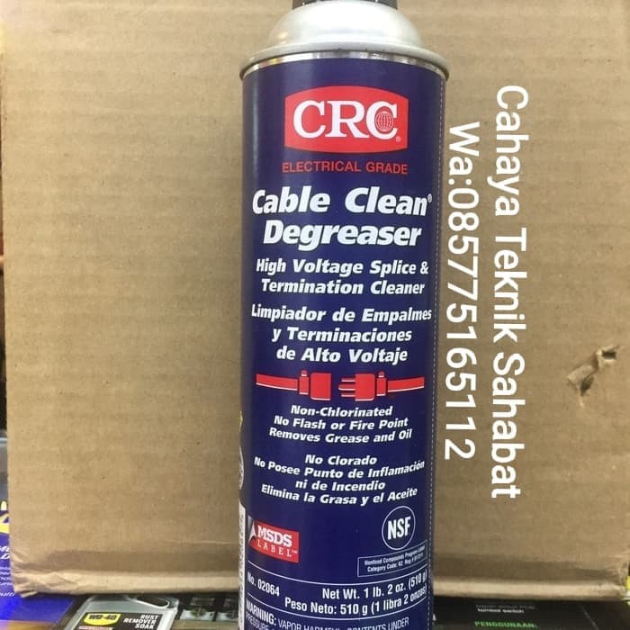 Crc cable clean degreaser