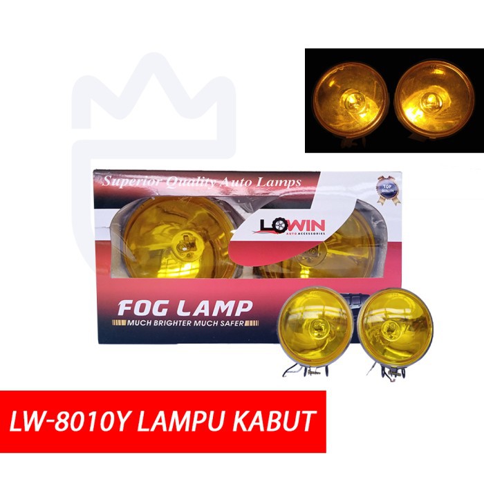 FOGLAMP | LAMPU KABUT UNIVERSAL LOWIN LW8010 KUNING