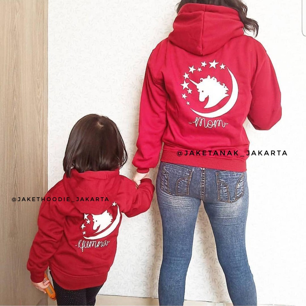 GRATIS NAMA Jaket Anak Zipper Hoodie Sweater Unicorn/Kuda Poni Karakter Cewe/Cewek/Perempuan Lucu Co