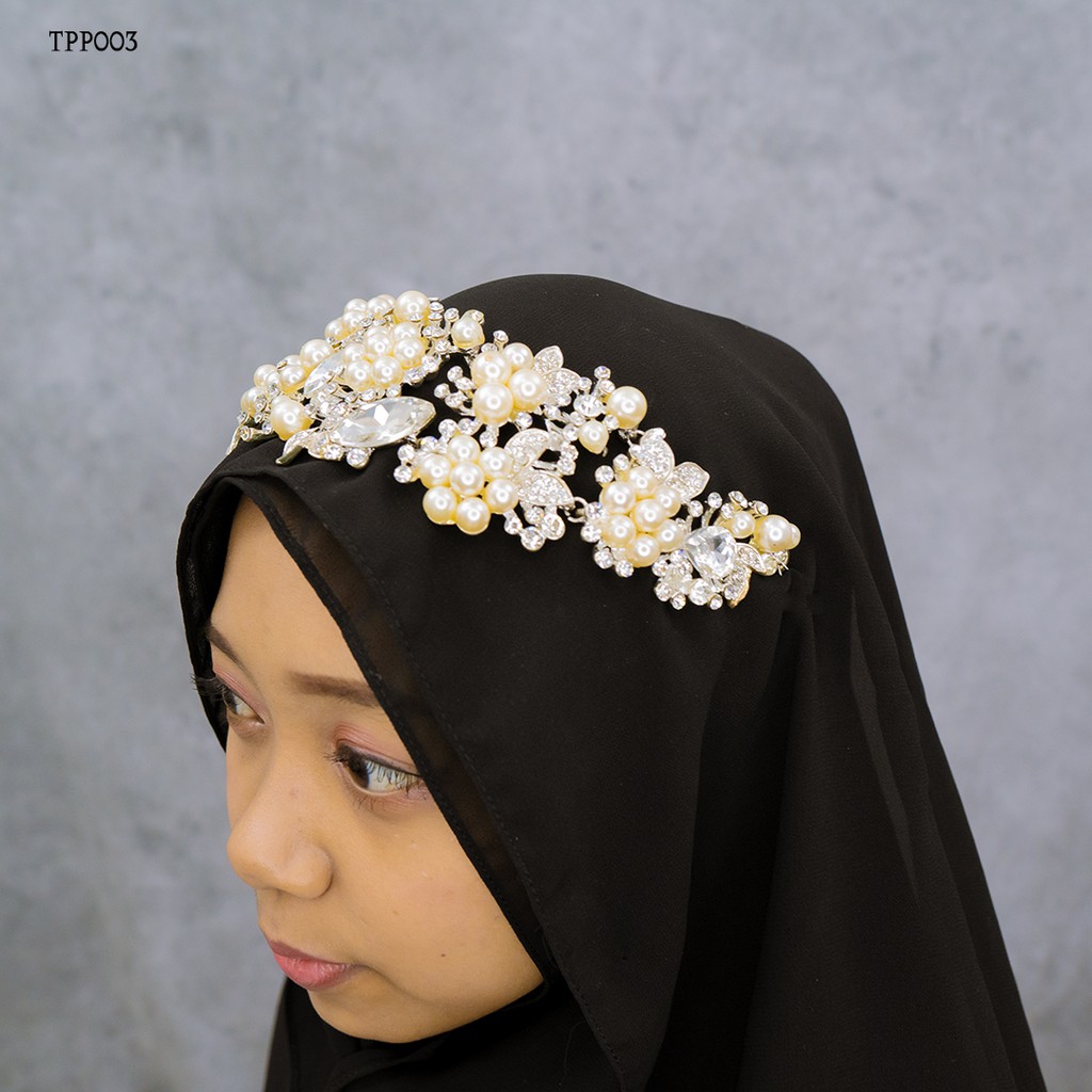 [SIAP KIRIM] ACCESORIES WEDDING PARTY HIJABERS FLOWER MUTIARA TPP003