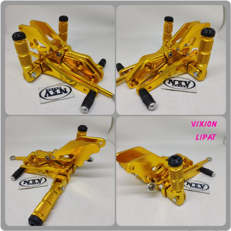 STEP UNDERBONE VIXION NEW VIXION OLD XABRE R15 MODEL LIPAT NUI GOLD FOOTSTEP VIXION XABRE R15