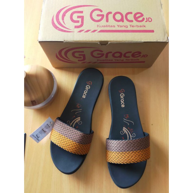 Sandal Grace (Rajut Selop) Tan - Mocca