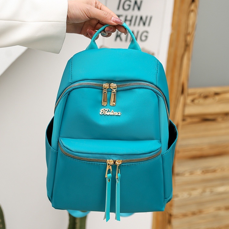 TAS RANSEL WANITA IMPORT SOLVA TA601T3 BACKPACK KOREA CEWEK ANTI AIR BIRU GENDONG PUNGGUNG SEKOLAH KULIAH KERJA REMAJA KEKINIAN MURAH BATAM BRANDED PREMIUM