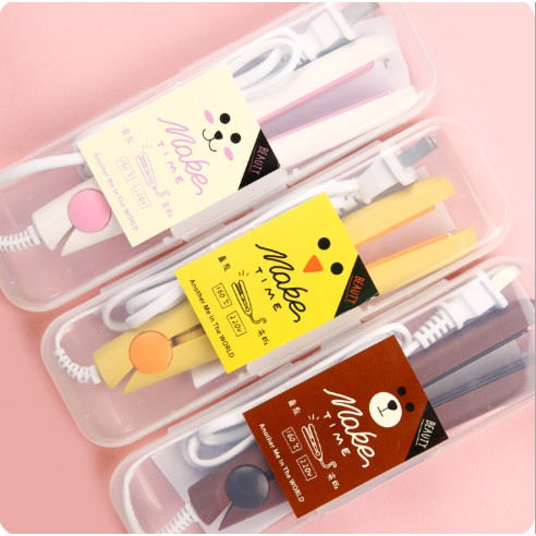 Catok Karakter Kartun / Catokan Lurus Line / Catok Mini Karakter Anak Line / Hair Straightener Lucu