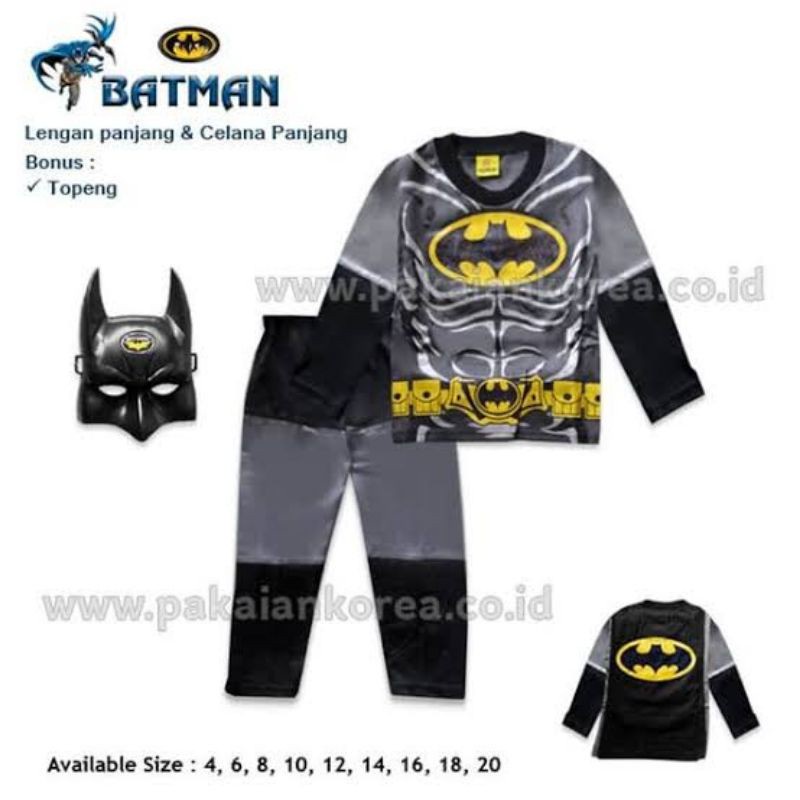 Baju Superhero Anak Batman