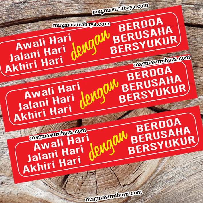 

Stiker Kata kata Awali hari dengan Berdoa