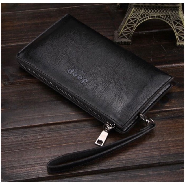 Luxuzy Zipper Jeep Buluo Wallet / Dompet Import Jeep Buluo Clutc