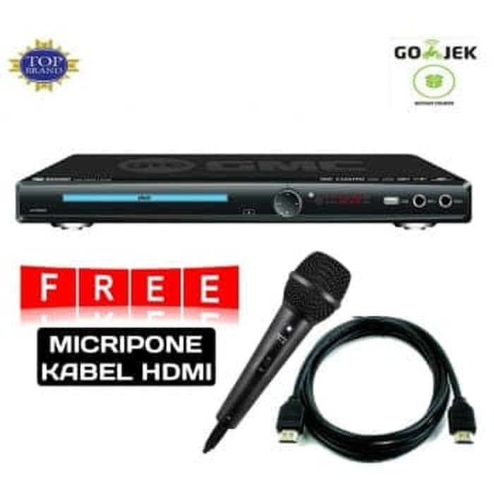 GMC BM-088B Dvd Player HDMI Suport Usb (Free Mic & HDMI kabel)