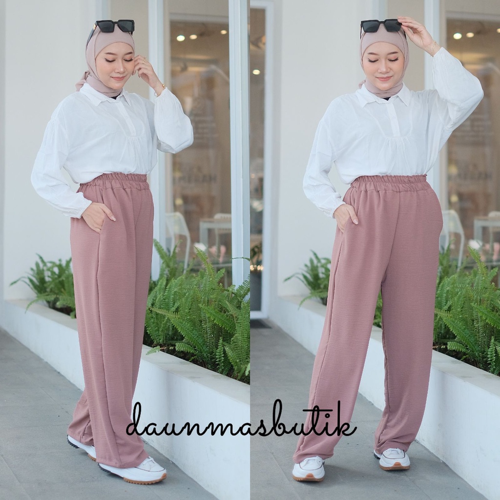 1KG MUAT 4PCS | MAIA PANTS CELANA PANJANG ANTI KUSUT ANTI LECEK HITS OOTD ORIGINAL FASHION WANITA