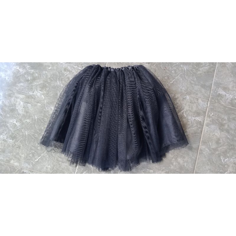Rok Tutu Kecil 2-5 Tahun Bawahan Kerut Pinggang Kain Tile Tula