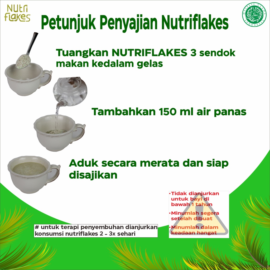 Nutriflakes Sereal Umbi Garut Asam Lambung 3 Box