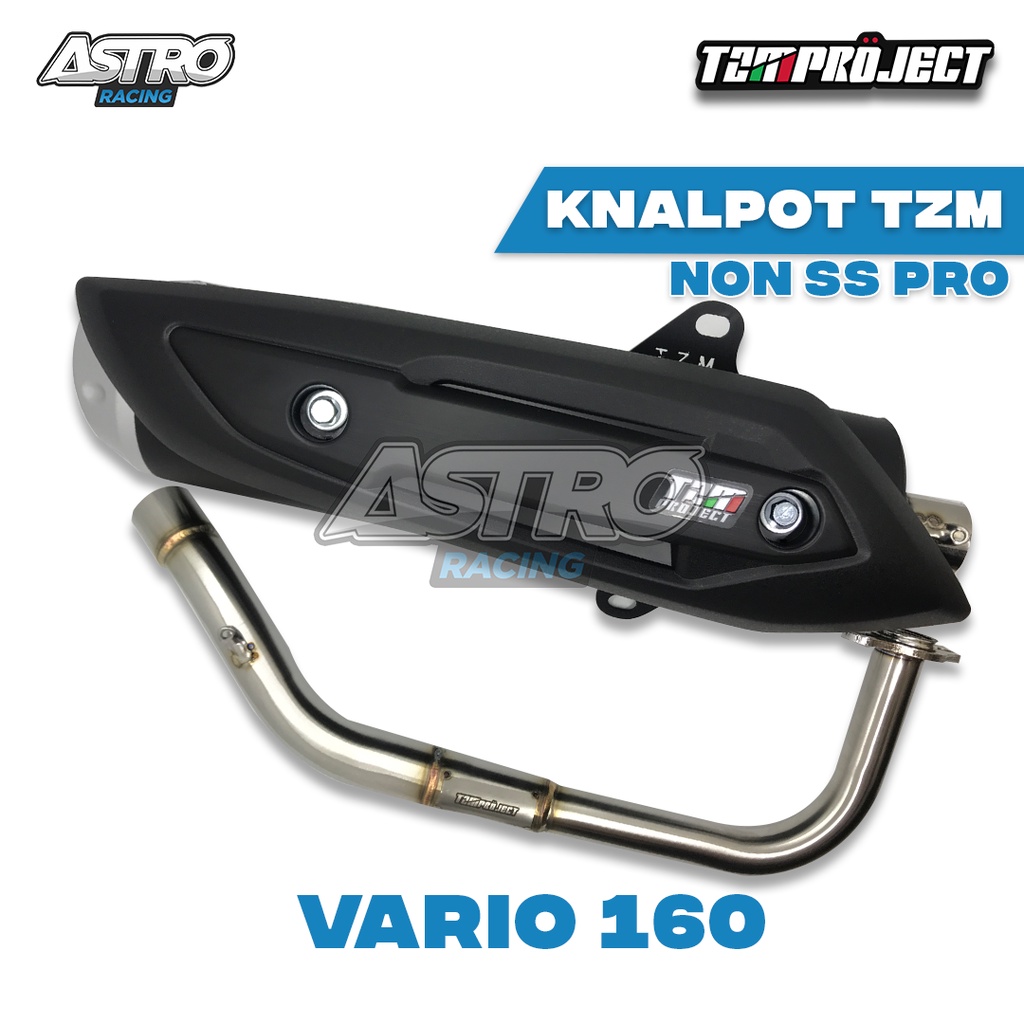 Knalpot TZM Project Racing Vario 125 Vario 150 NMAX AEROX PCX 150 Kenalpot Racing TZM STD NON SS PRO Full Package-Vario 160 New