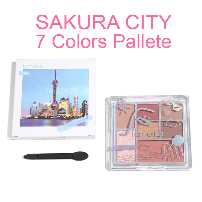 LAMEILA Eyeshadow 7 Colors Sakura City Pallete LA045 5082