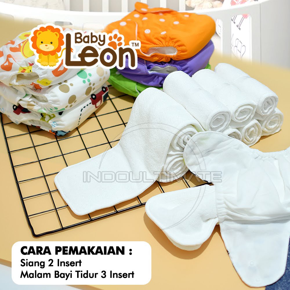 BABY LEON Insert Clodi Cloth diaper Insert TEBAL SERAP TINGGI BY-710-L BY-712 Popok Kain Bayi insert clodi popok