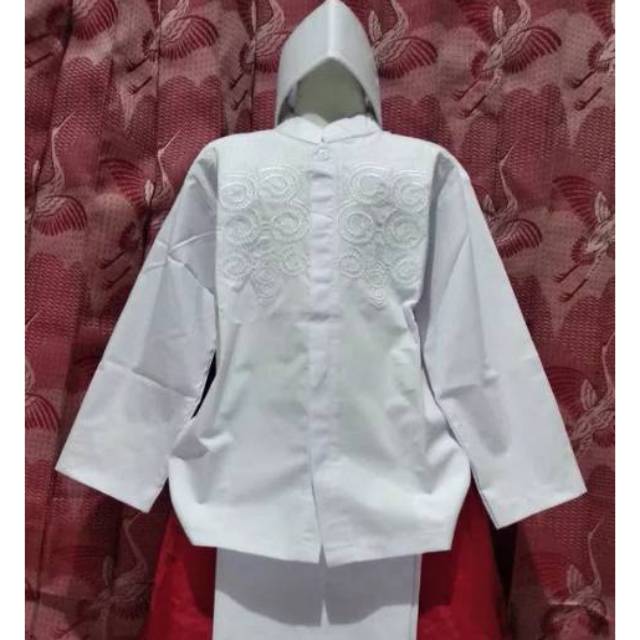 *KOKO ANAK TERBAIK*  Setelan Baju Koko Anak Muslim Putih