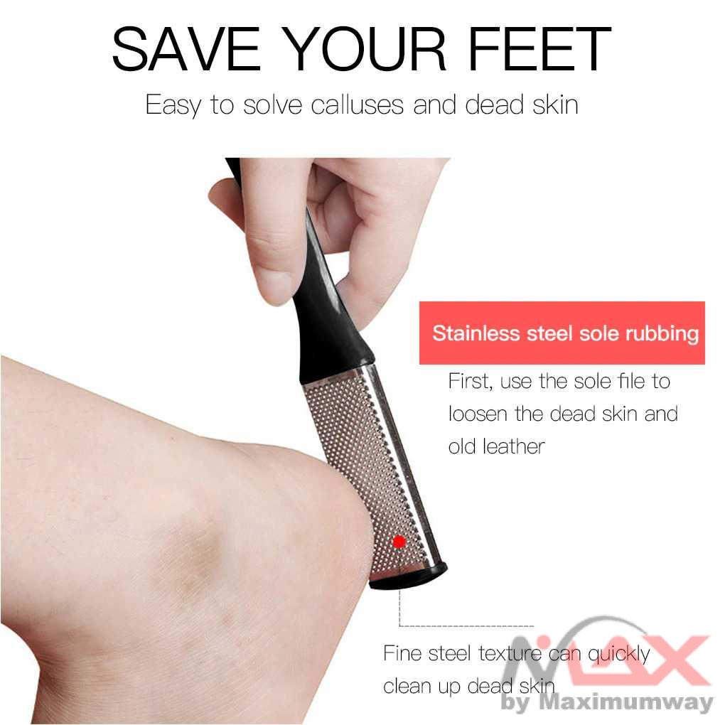 Alat Amplas kaki tumit Perontok kulit mati dan kapalan Perawatan Kaki Manicure Pedicure Foot Care Scrubber Professional Dead Skin Planer Handle Dead Skin Calluses Removal Feet Care Nursing Foot Pedicure Portable Foot Care Tools