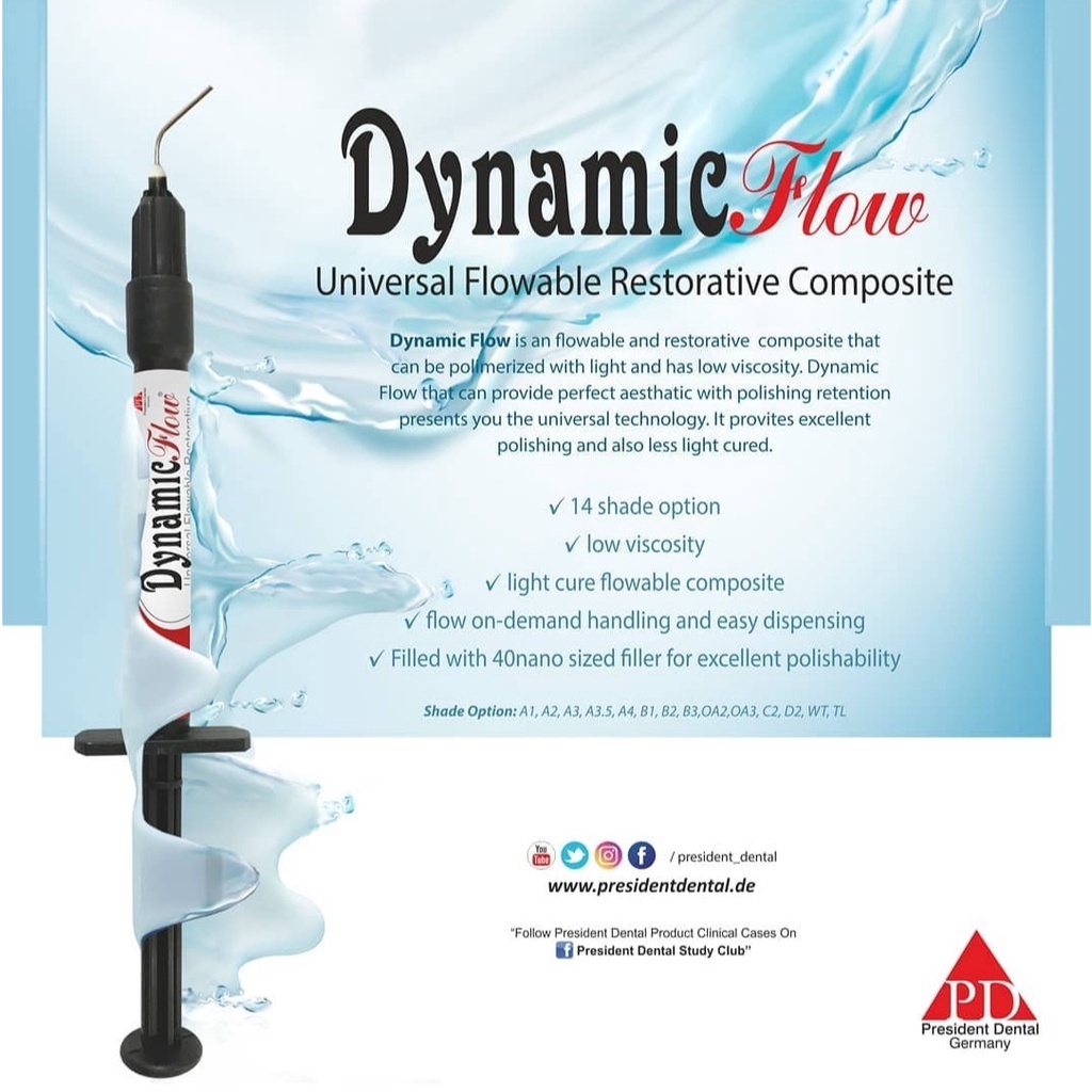KOMPOSIT FLOWABLE / DYNAMIC FLOW GERMANY/ BAHAN TAMBAL DOKTER GIGI/Komposit flow resin / Komposit ba