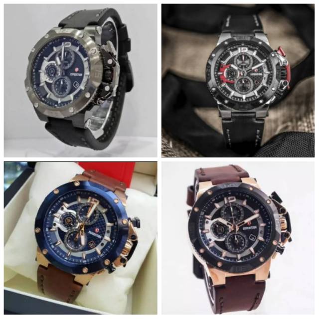 Jam Tangan Expedition 6751 Pria Kulit Original