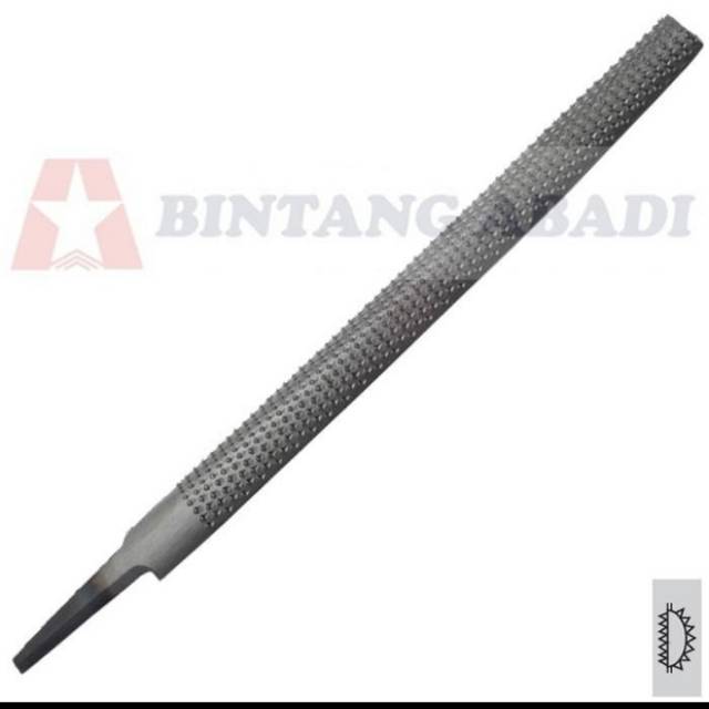 UNIQUE STAR KIKIR KAYU 1/2 BULAT 6" (150MM) / HALF ROUND RASP RHR 061