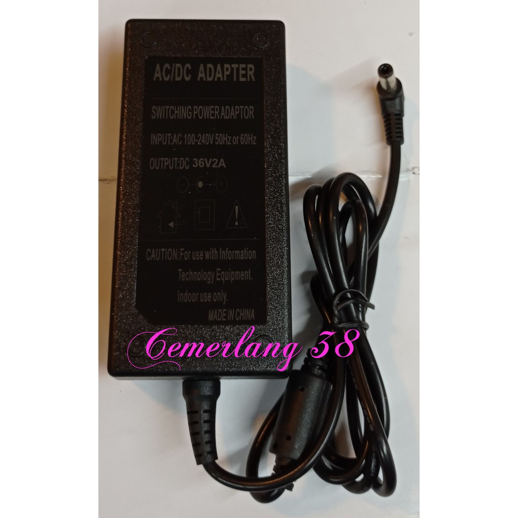 Switching Adaptor 36V 2A - Switching Power Supply Plastik Htm