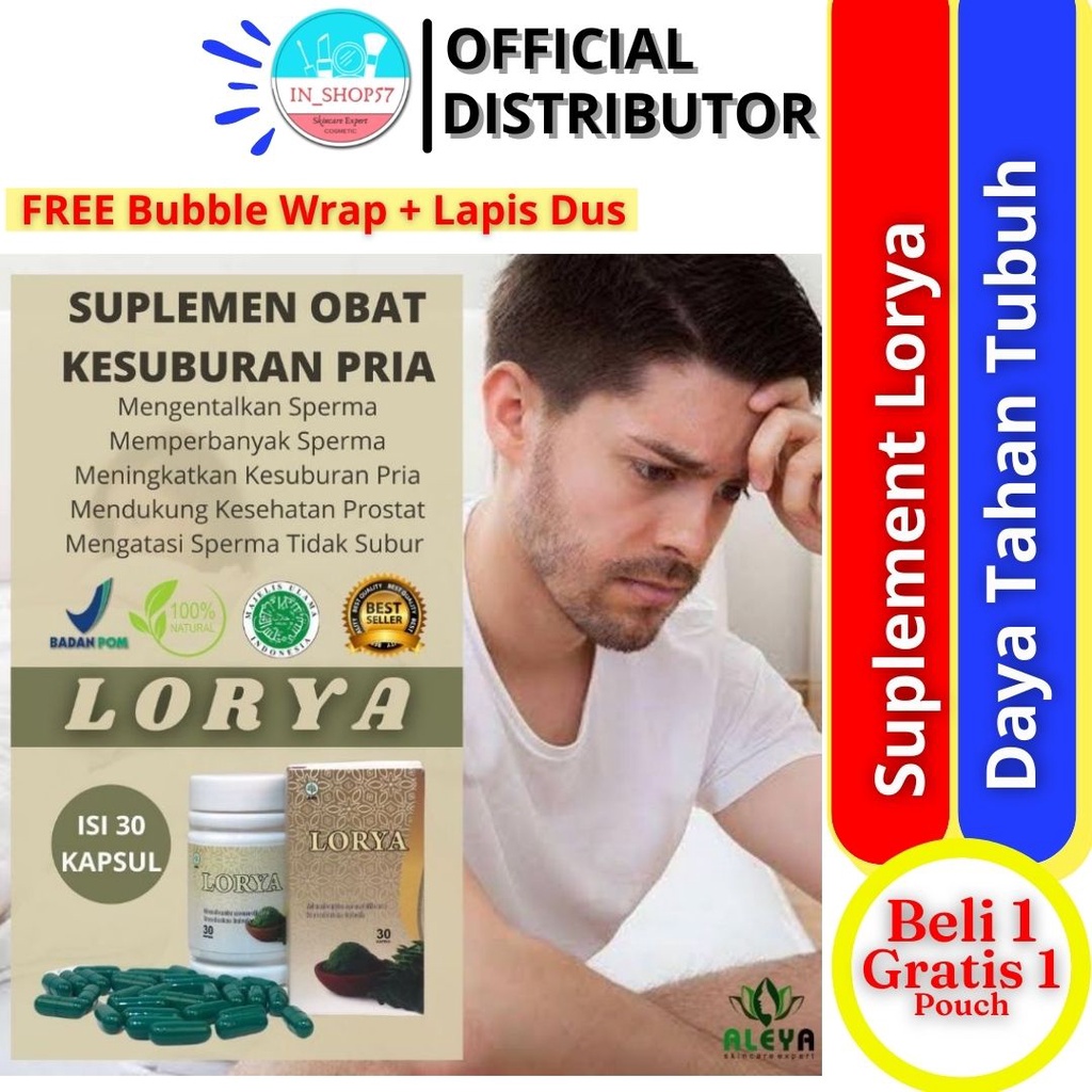 Suplement Obat Pengental Sperma / Penambah Asi / Memperbanyak Produksi Asi Promil Lorya Moringga Sta
