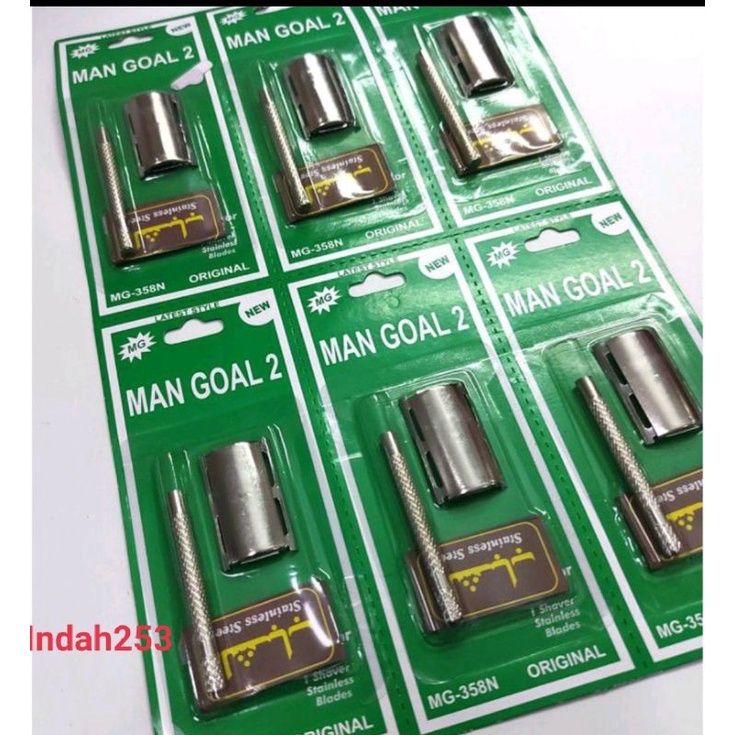 Cukuran gagang Besi Isi 6 Pcs + Silet